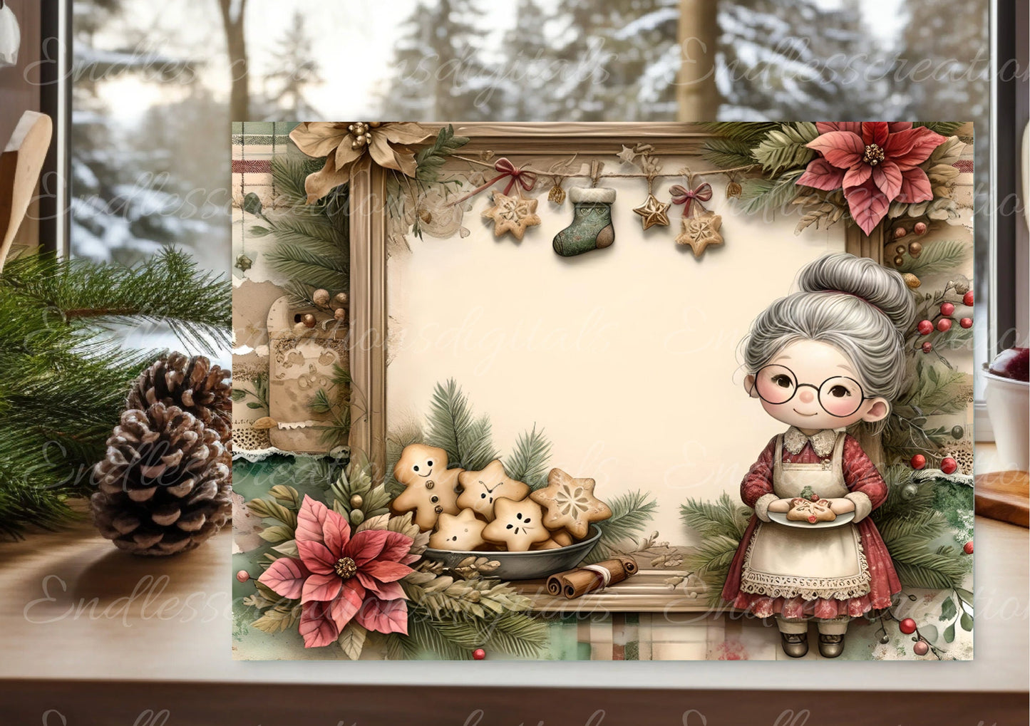 GRANDMA'S COOKIE RECIPE cutting board sublimation  sublimation high resolution 2 files, 1 add your own text