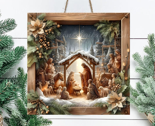 NATIVITY SQUARE CHRISTMAS