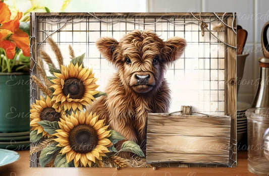 HIGHLAND COW CUTTING board,  sublimation high resolution, can be resized, add your own text, 1 file for download