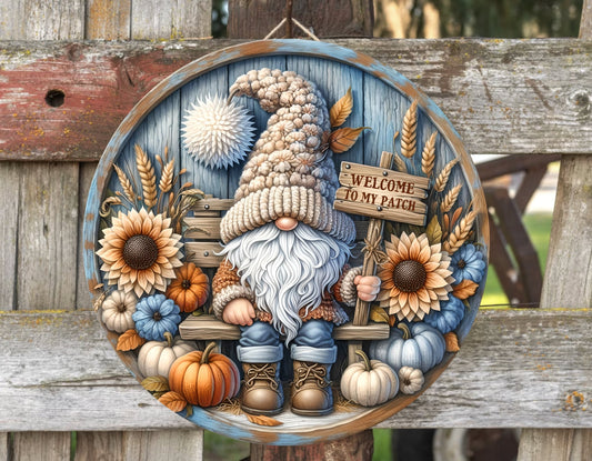 FALL GNOME DOOR ROUND