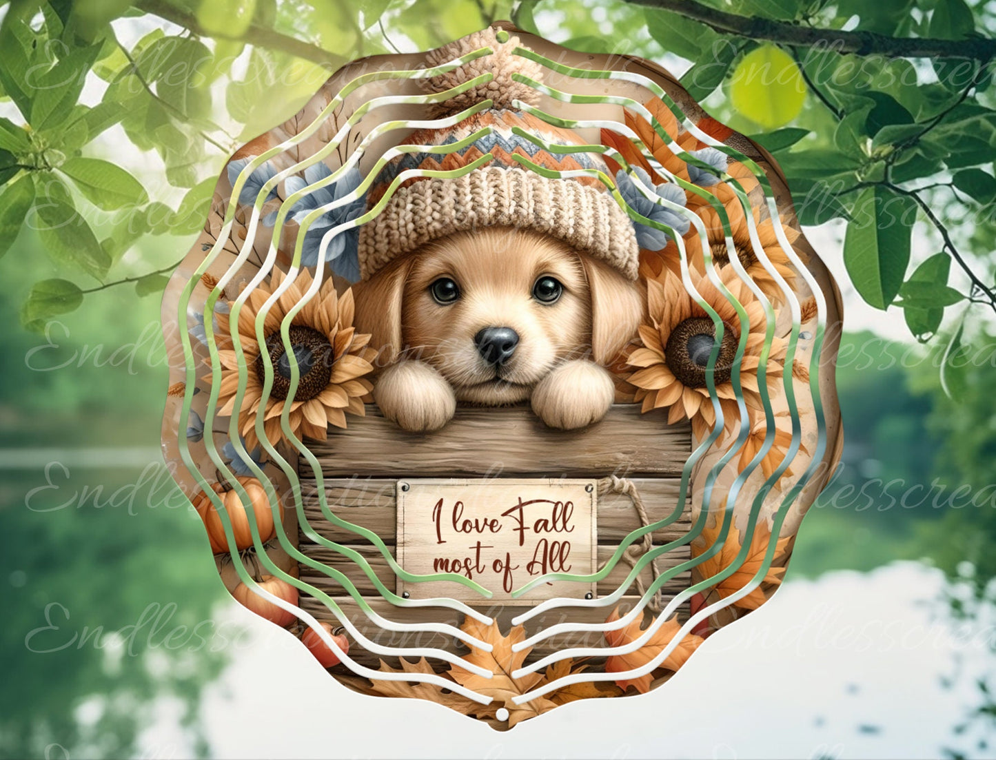 LOVE FALL PUPPY ROUND