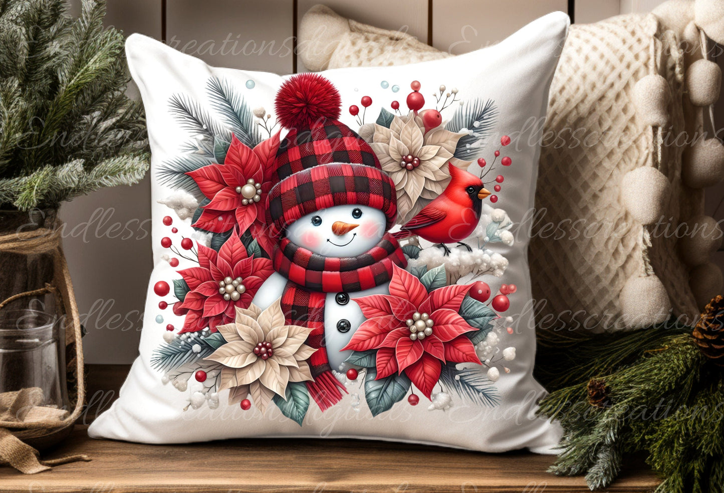 BUFFALO PLAID SNOWMAN snowman pillow, tea towel, mug etc. sublimation package of 5 high definition 300png, transparent