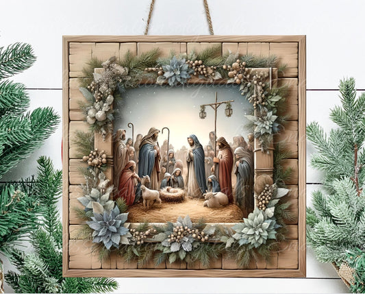 NATIVITY SQUARE CHRISTMAS