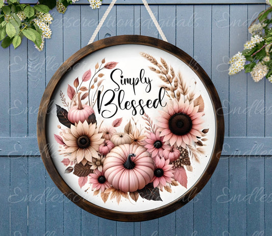 PINK FALL SIMPLY BLESSED