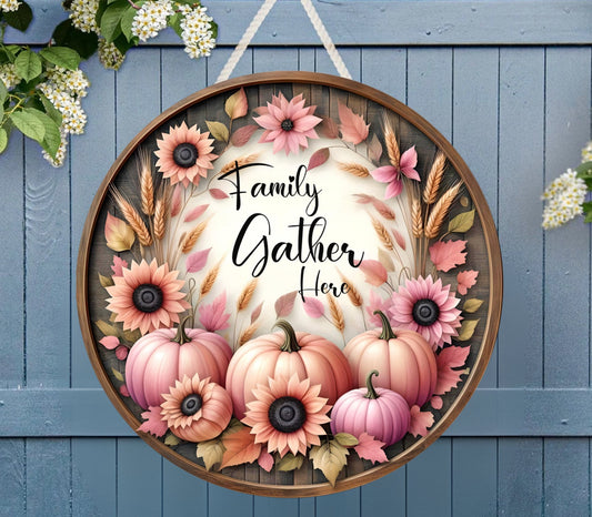 PINK FALL FAMILY GATHER