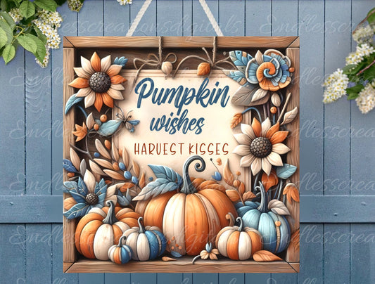 FALL SQUARE DOOR hanger, wreath sign, square cutting board png, for sublimation high resolution 2 files for download, 1 add your own text