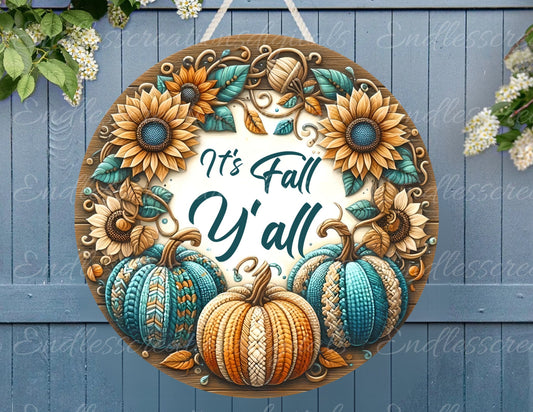 FALL ROUND DOOR hanger, wreath sign, round cutting board png, for sublimation high resolution 2 files for download, 1 add your own text