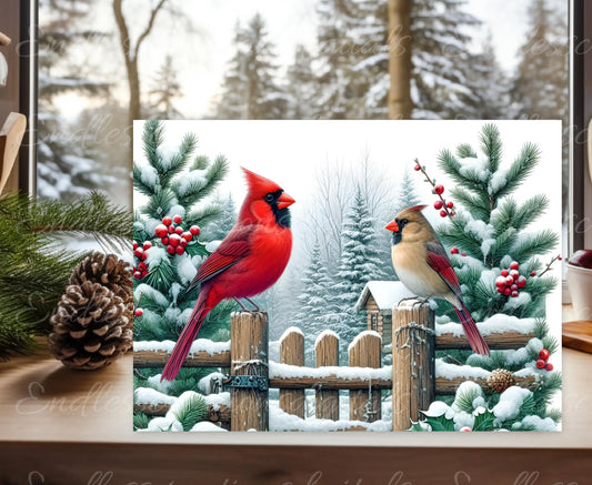 WINTER CARDINALS  cutting board sublimation  sublimation high resolution, 300 dpi, 1 file for download can be resized