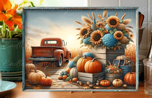 FALL TRUCK RECTANGLE