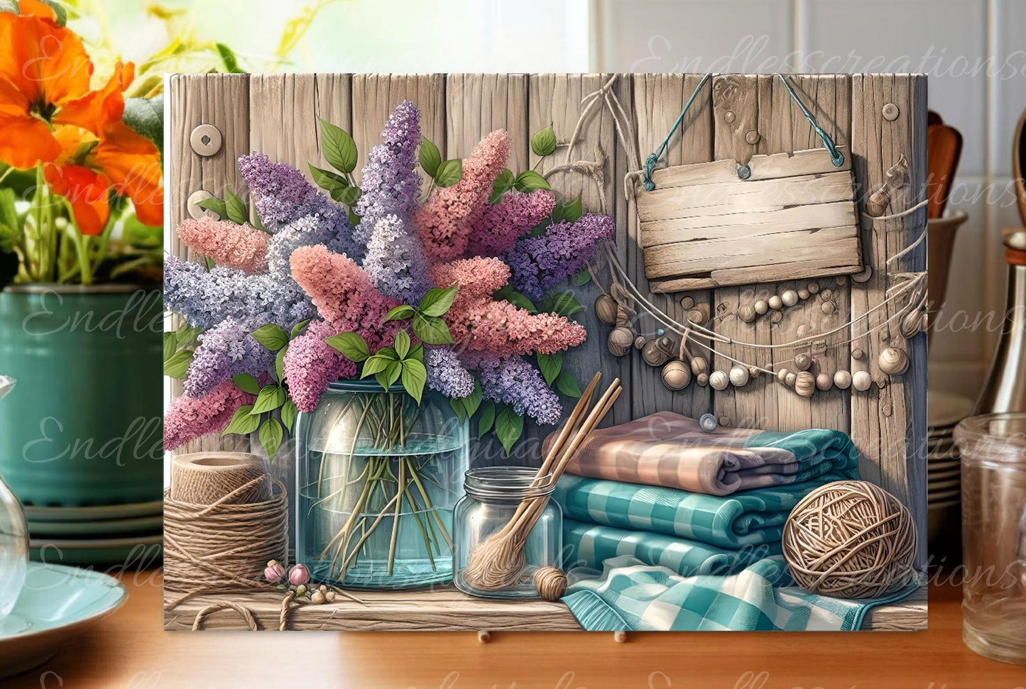 LILACS CUTTING BOARD sublimation  sublimation high resolution 1 file add your own text