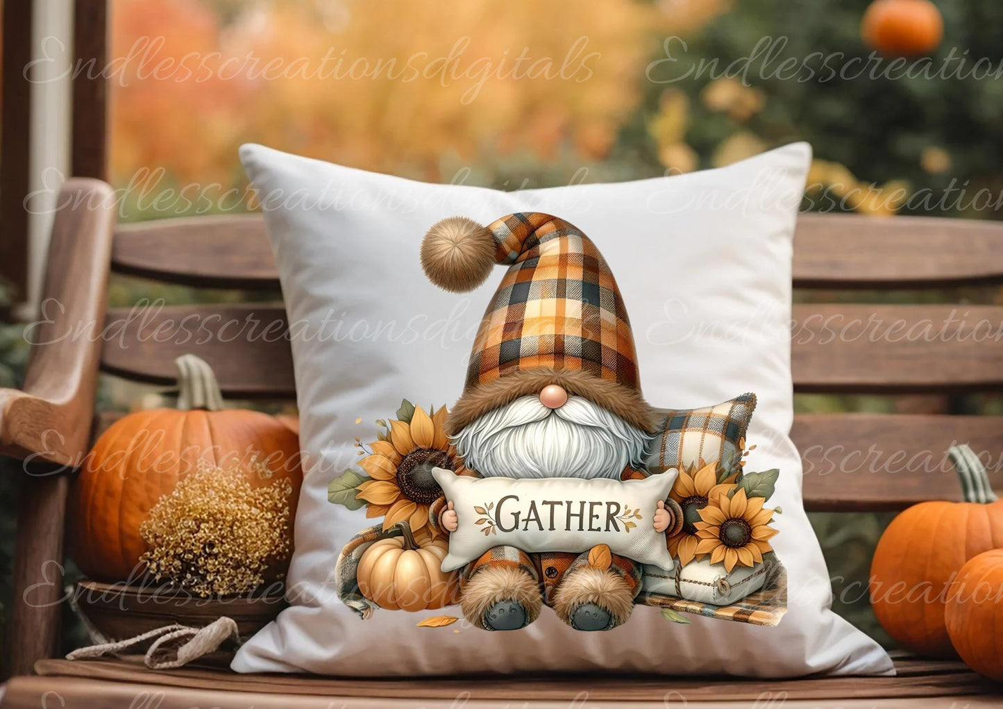 FALL PILLOW GNOMES BUNDLE TRANSPARENCIES