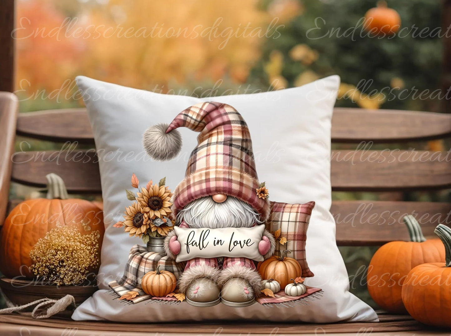 FALL PILLOW GNOMES BUNDLE TRANSPARENCIES