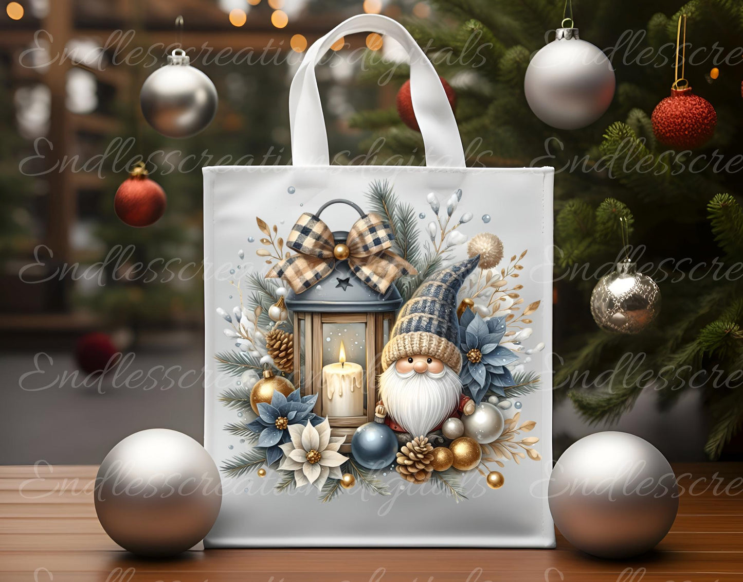 WINTER GNOMES PILLOW covers, tea towel, tote bags etc. sublimation package of 5 high definition 300 Dpi, transparent, add your own text