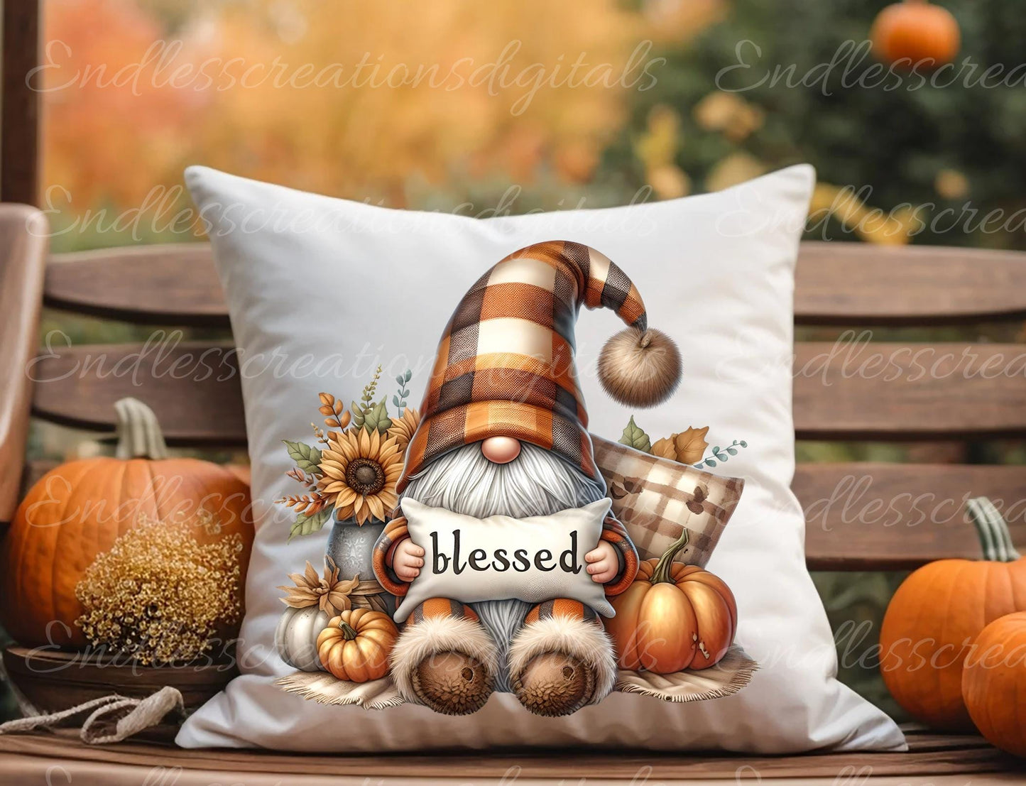 FALL PILLOW GNOMES BUNDLE TRANSPARENCIES