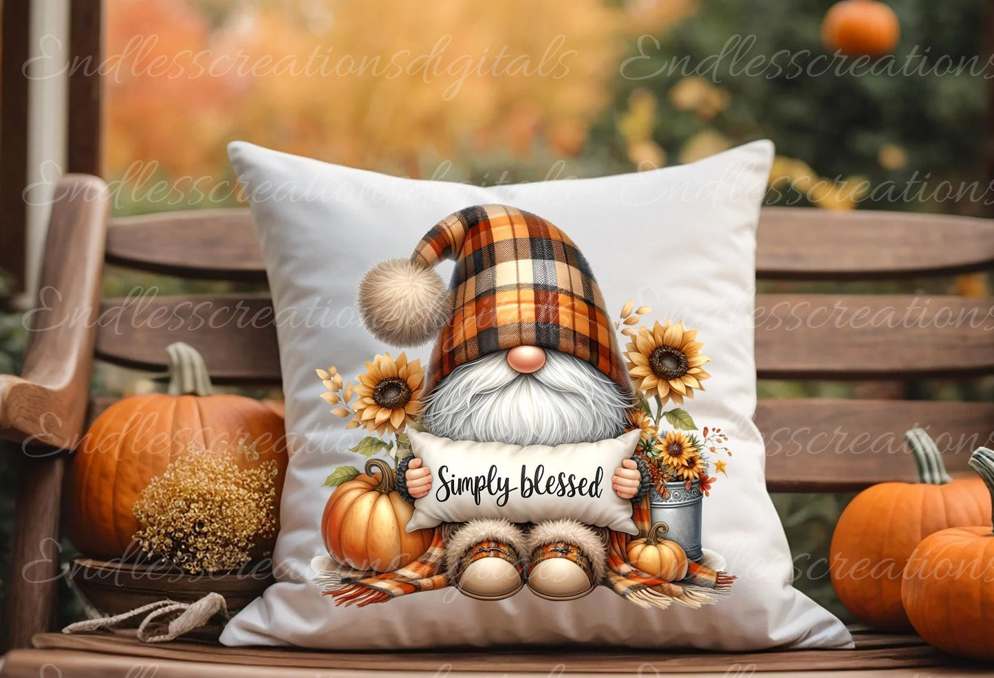 FALL PILLOW GNOMES BUNDLE TRANSPARENCIES