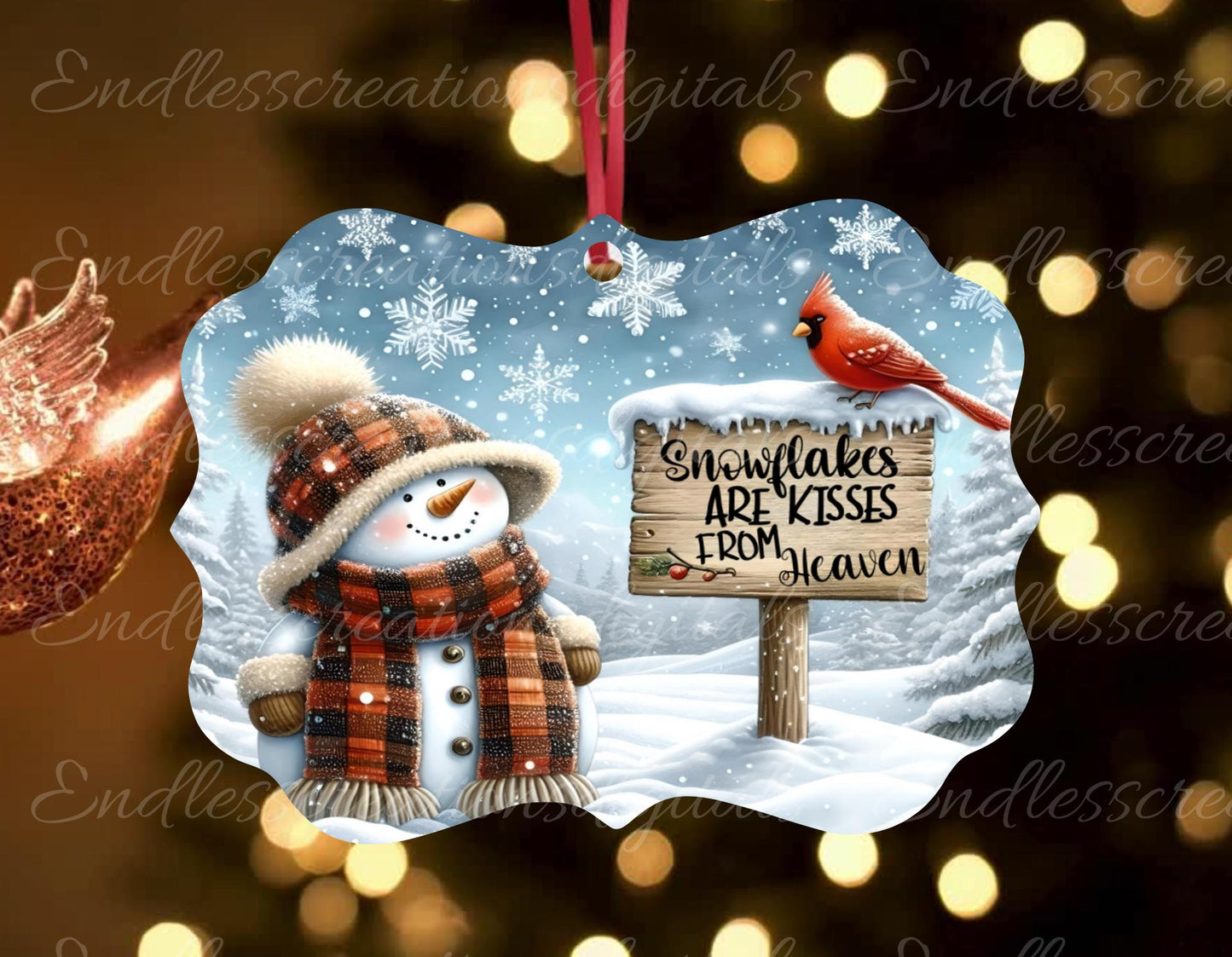 KISSES FROM HEAVEN Benelux ornament, Door Hanger for sublimation high resolution 2 files for download 1 add your own text, can resize