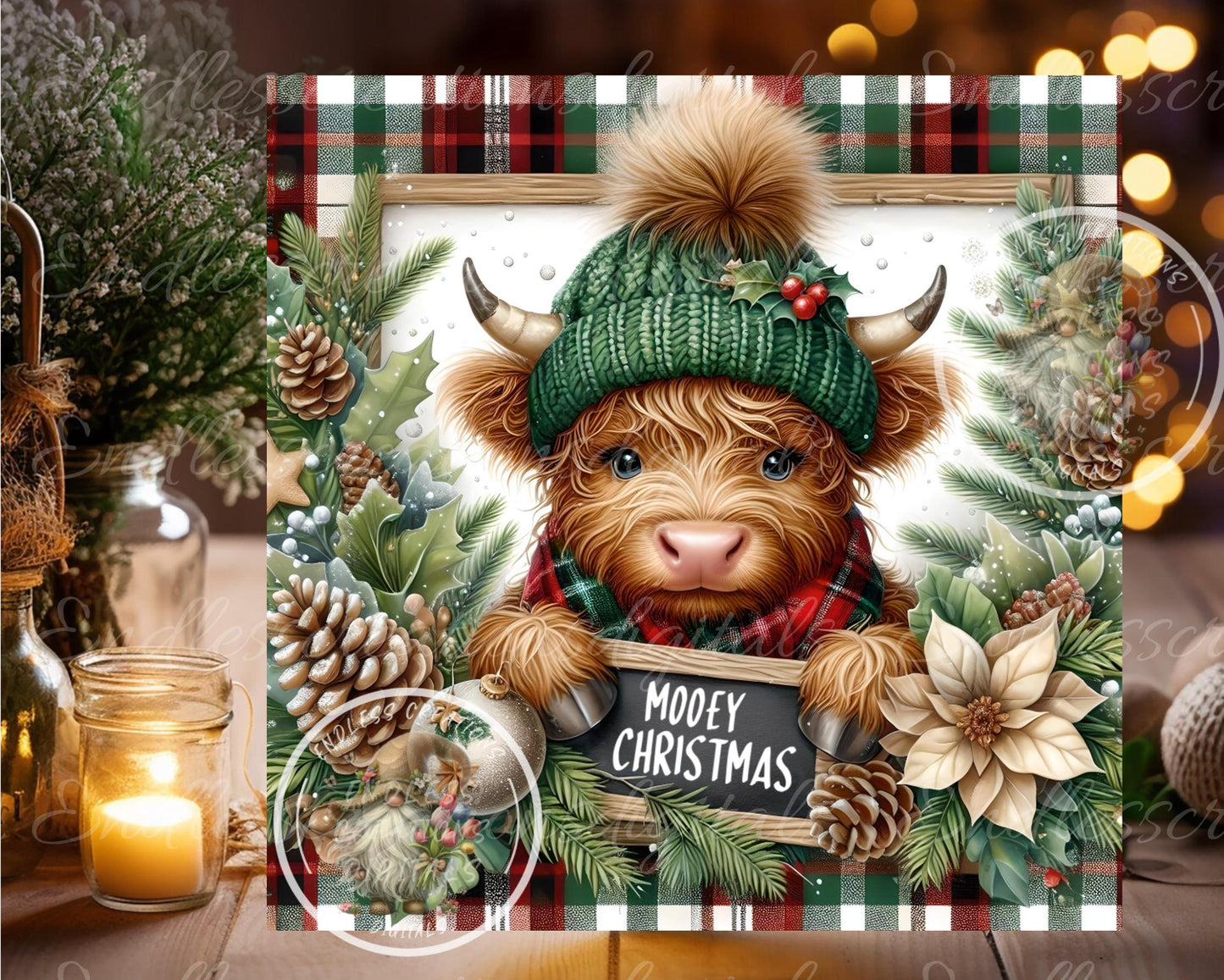 MOOEY CHRISTMAS HIGHLAND SQUARE HANGER