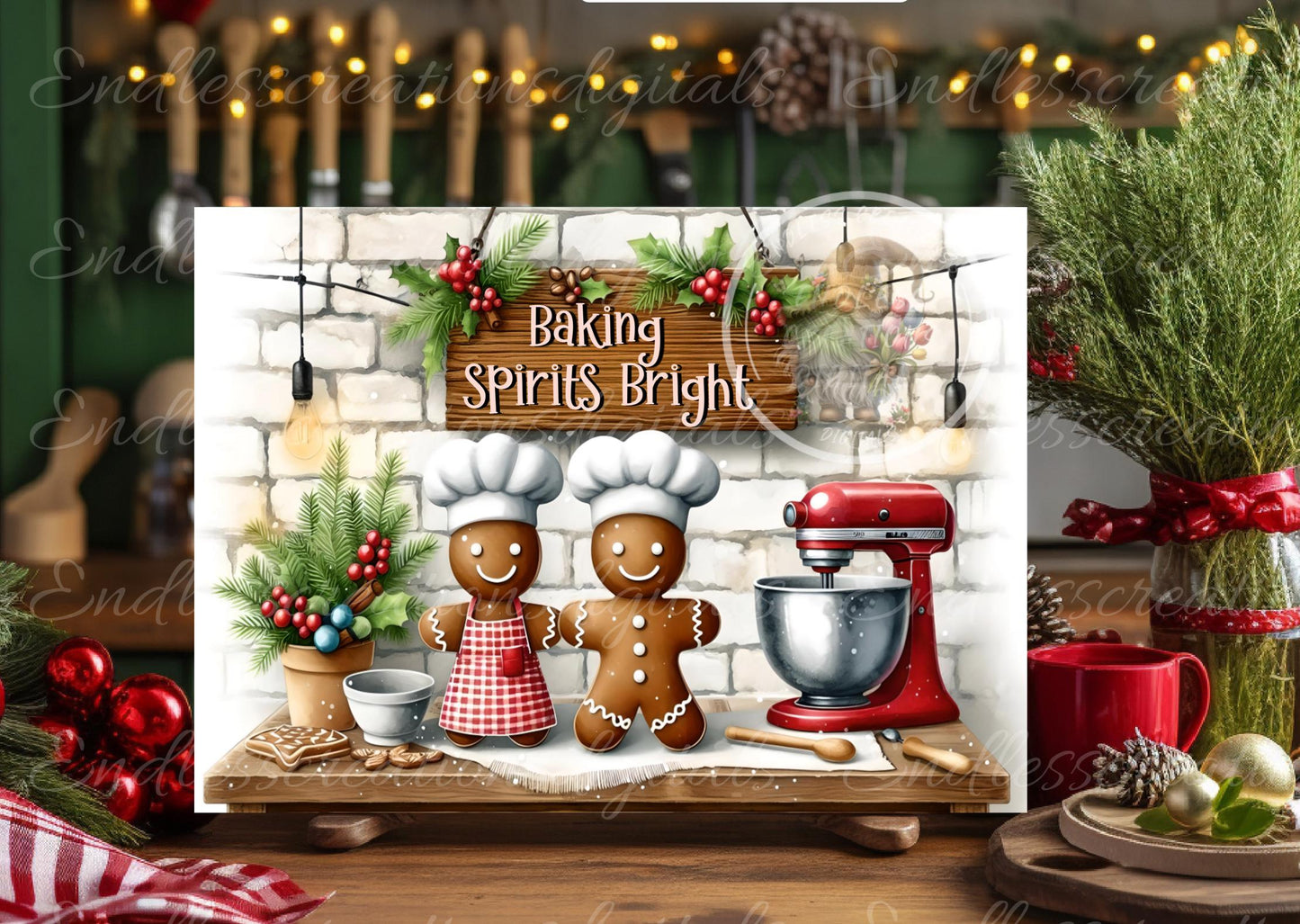 BAKING SPIRITS BRIGHT cutting board sublimation  sublimation high resolution, 2 files for download 1 add your own text can be resized