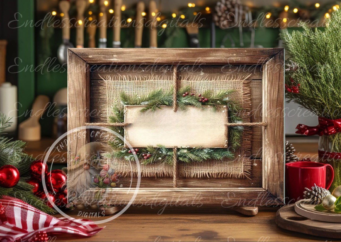 WINTER BLESSINGS WOOD Framed Cutting board sublimation, 300 dpi high resolution 2 files for download 1 add your own text