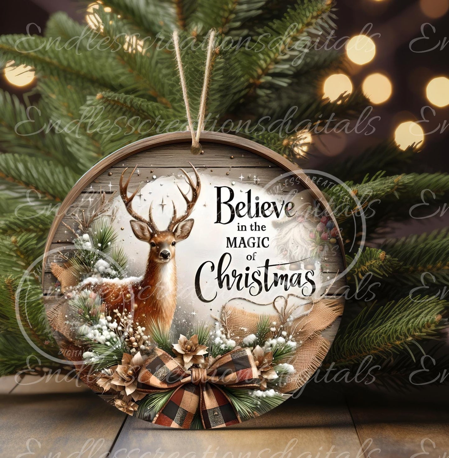 BELIEVE IN MAGIC Round Door Hanger, cutting board, coasters,  sublimation high resolution 2 files for download 1 add your own text Resize