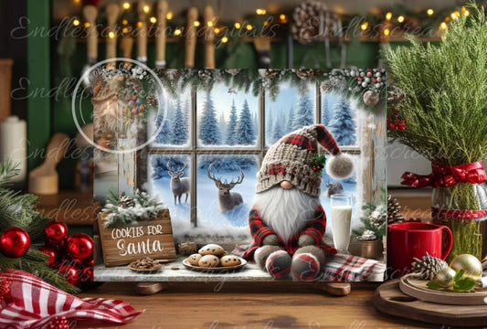 COOKIES FOR SANTA cutting board sublimation  sublimation high resolution, 2 files for download, 1 add your own text, can be resized