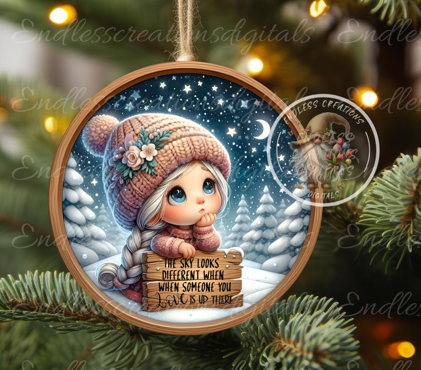 SOMEONE YOU LOVE ornament, Door Hanger for sublimation high resolution 2 files for download 1 add your own text