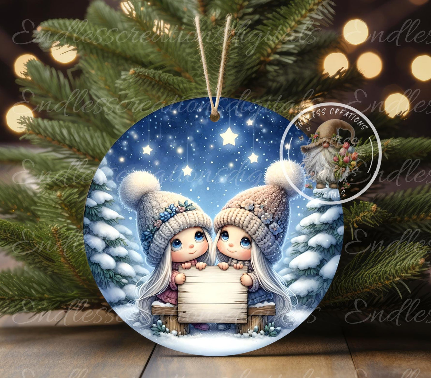 SISTERS BEST FRIENDS ornament, Door Hanger for sublimation high resolution 2 files for download 1 add your own text