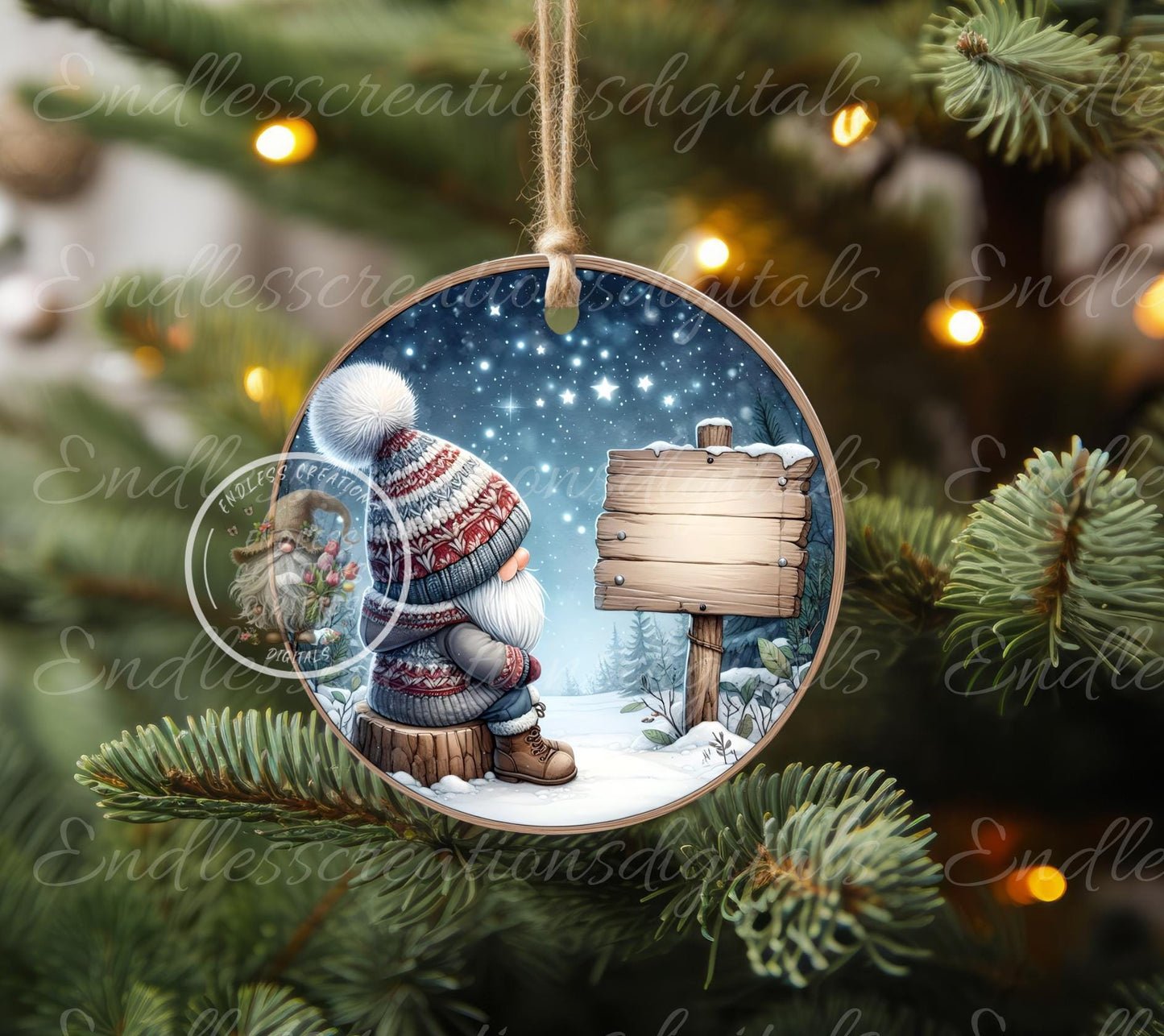 SEARCH THE SKIES Christmas ornament, Door Hanger for sublimation high resolution 2 files for download 1 add your own text