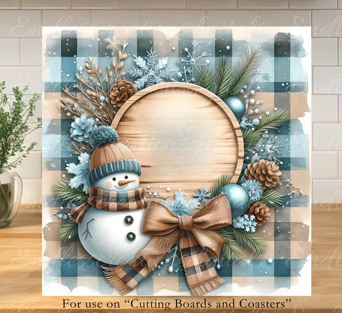 SQUARE LET IT Snow Door hanger, wreath sign square cutting board, coasters, can resize for sublimation high resolution 2 files 1 add text