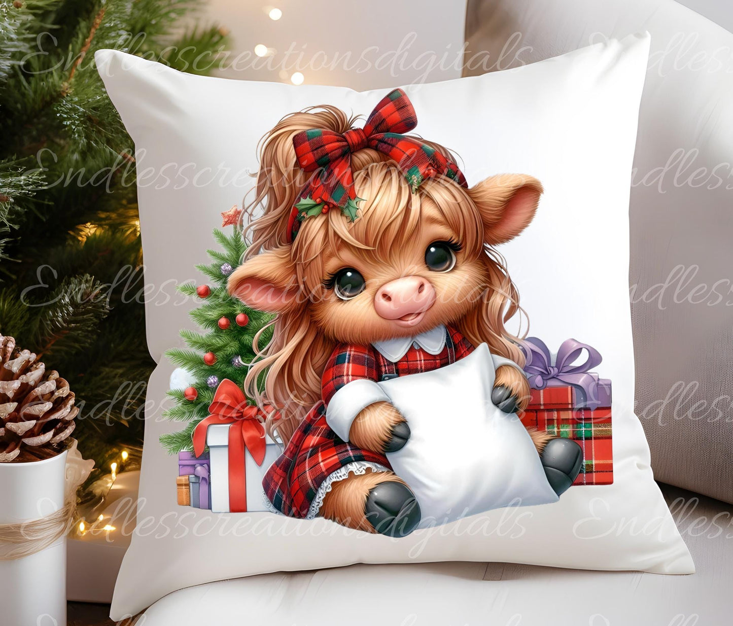 HOLIDAY GIRLY COW TRANSPARENCIES