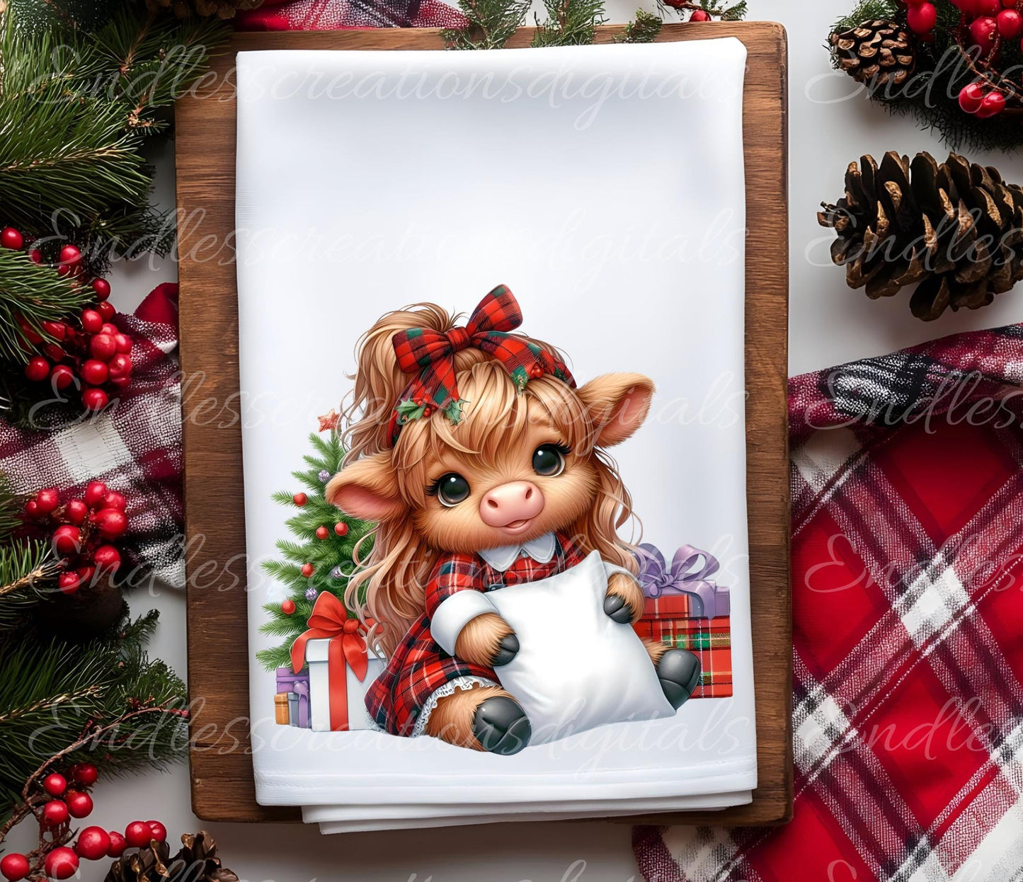 HOLIDAY GIRLY COW TRANSPARENCIES
