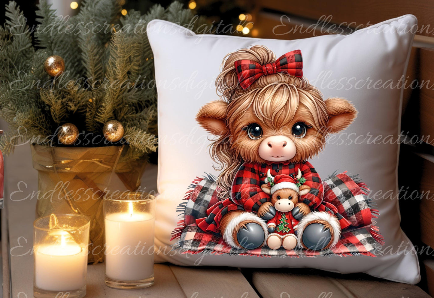 HOLIDAY GIRLY COW TRANSPARENCIES