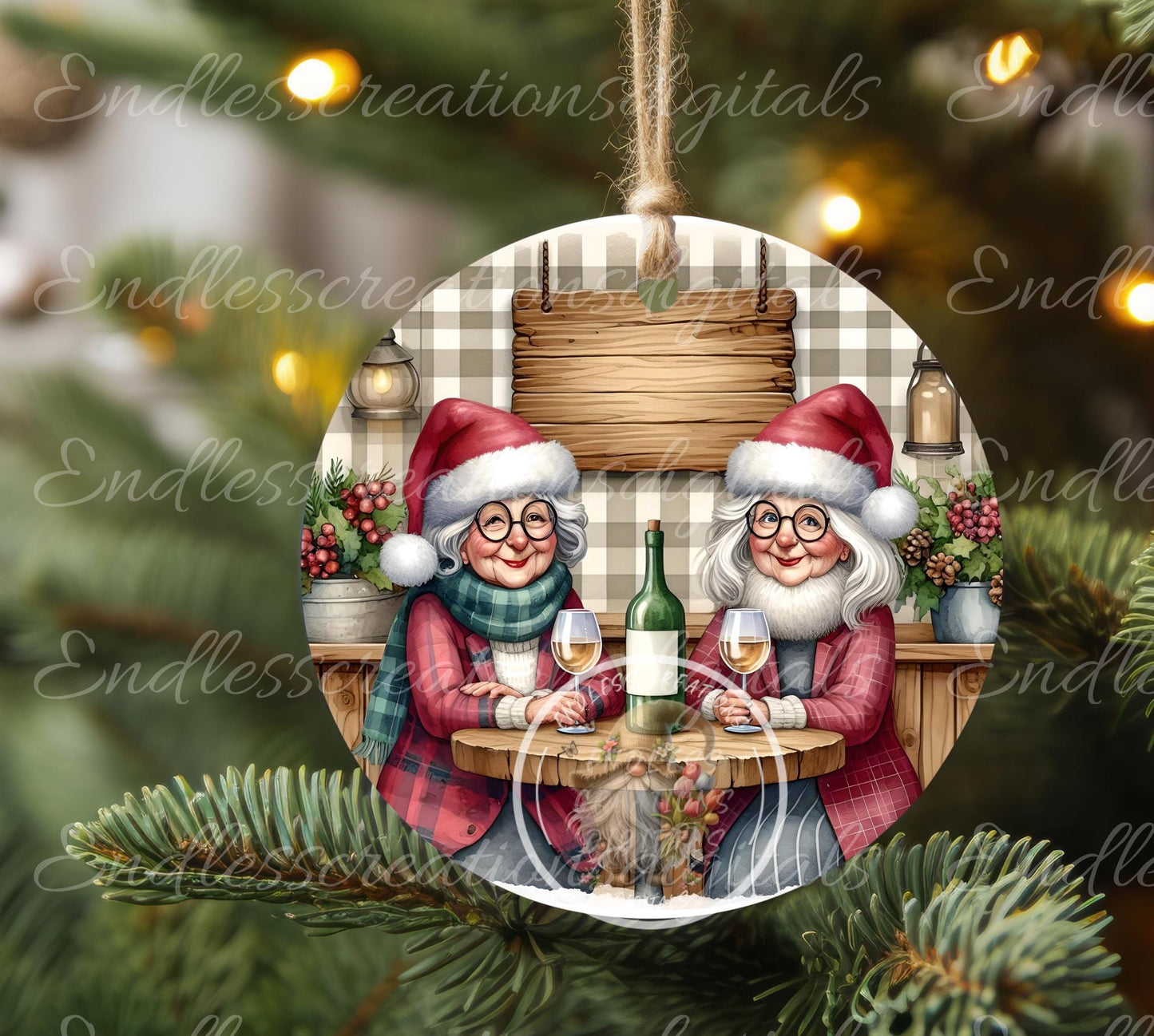 OLD FRIEND, Door Hanger, ORNAMENT, for sublimation high resolution 2 files for download 1 add your own text