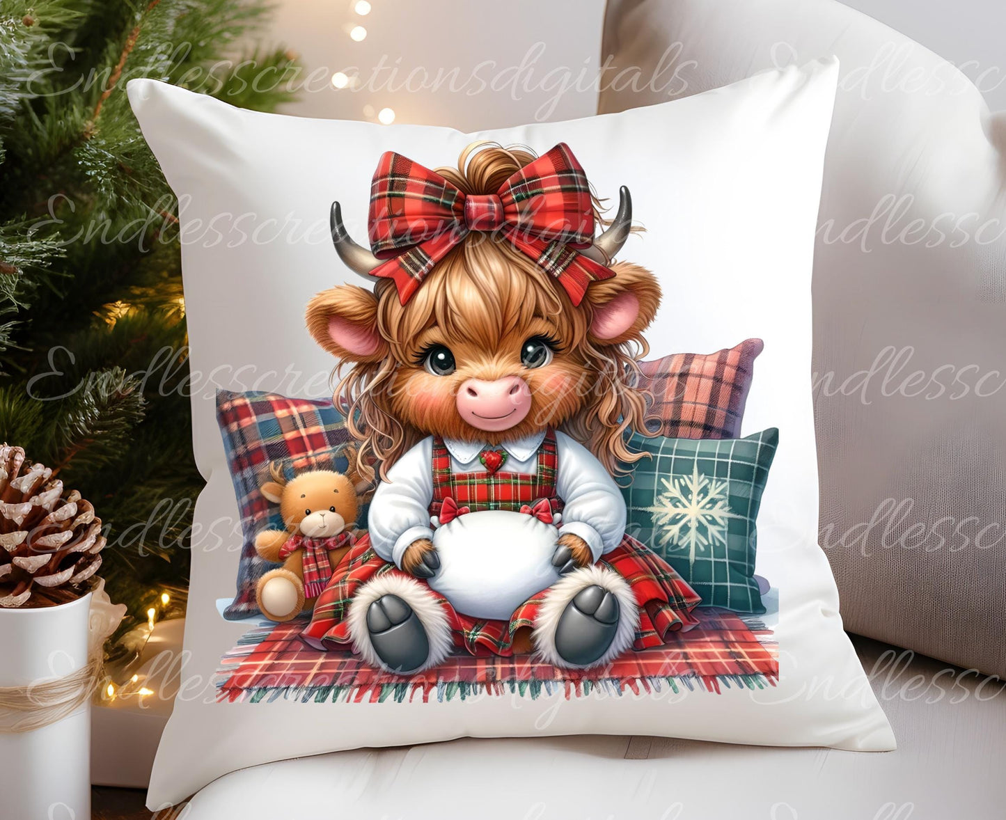 HOLIDAY GIRLY COW TRANSPARENCIES