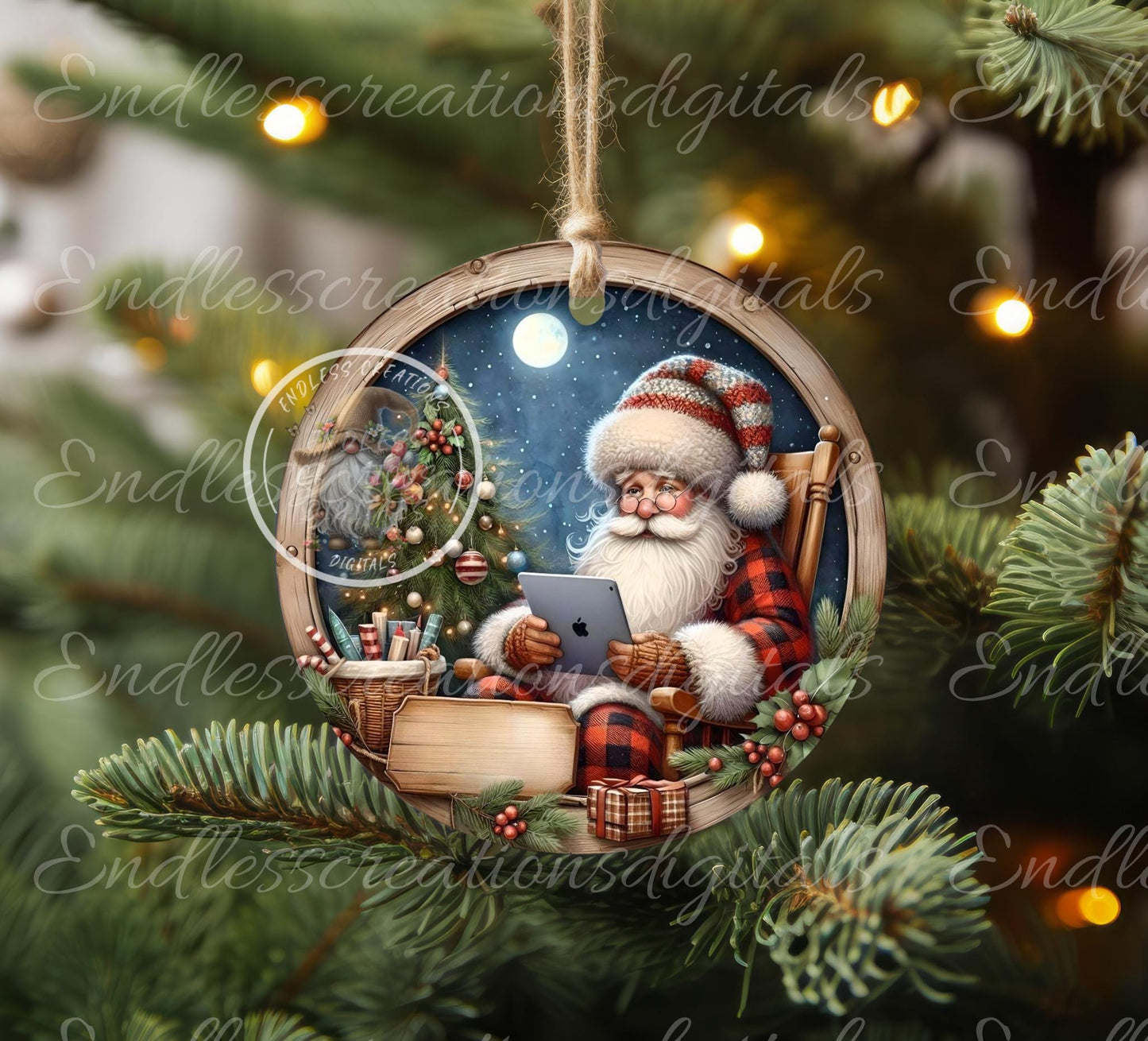 DEAR SANTA, ornament, Door Hanger for sublimation high resolution 2 files for download 1 add your own text, can be resized