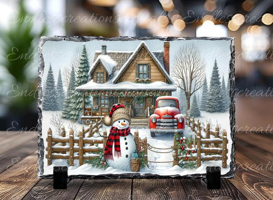 WINTER SCENE CUTTING board, sublimation slates, aluminum signs  sublimation high resolution, 300 dpi