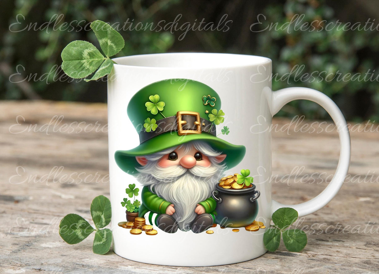 ST. PADDY'S DAY Spring  Pillow covers, tea towel mugs, plant pots etc sublimation package of 5,  300 Dpi high quality png files for download