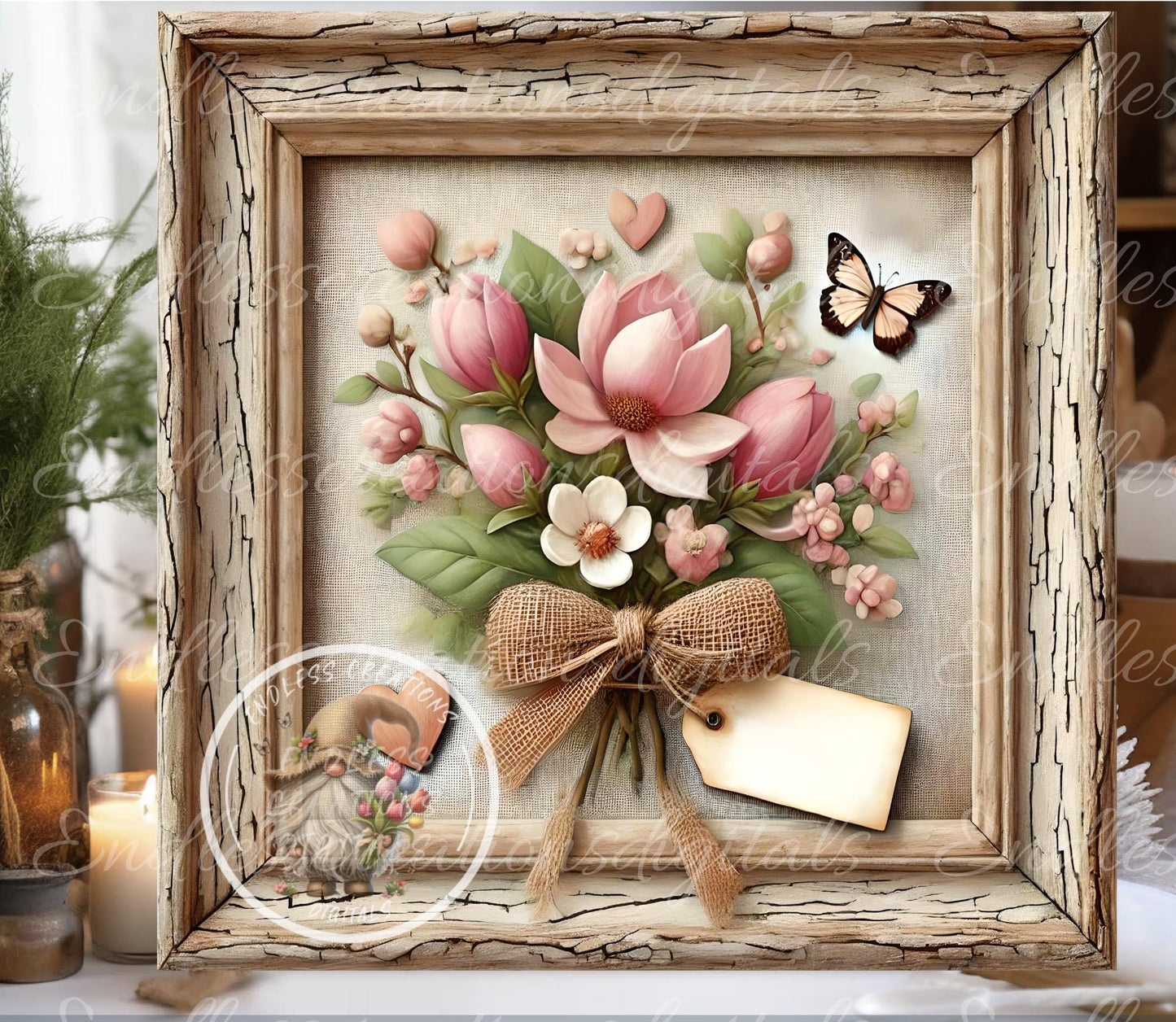 MAGNOLIA SPRING SQUARE door hanger, wreath sign, slate,  for sublimation high resolution can be resized, 2 files 1 blank, resize