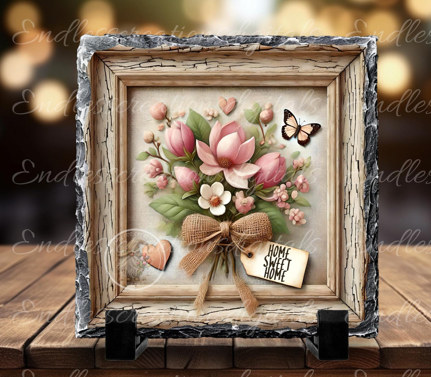 MAGNOLIA SPRING SQUARE door hanger, wreath sign, slate,  for sublimation high resolution can be resized, 2 files 1 blank, resize