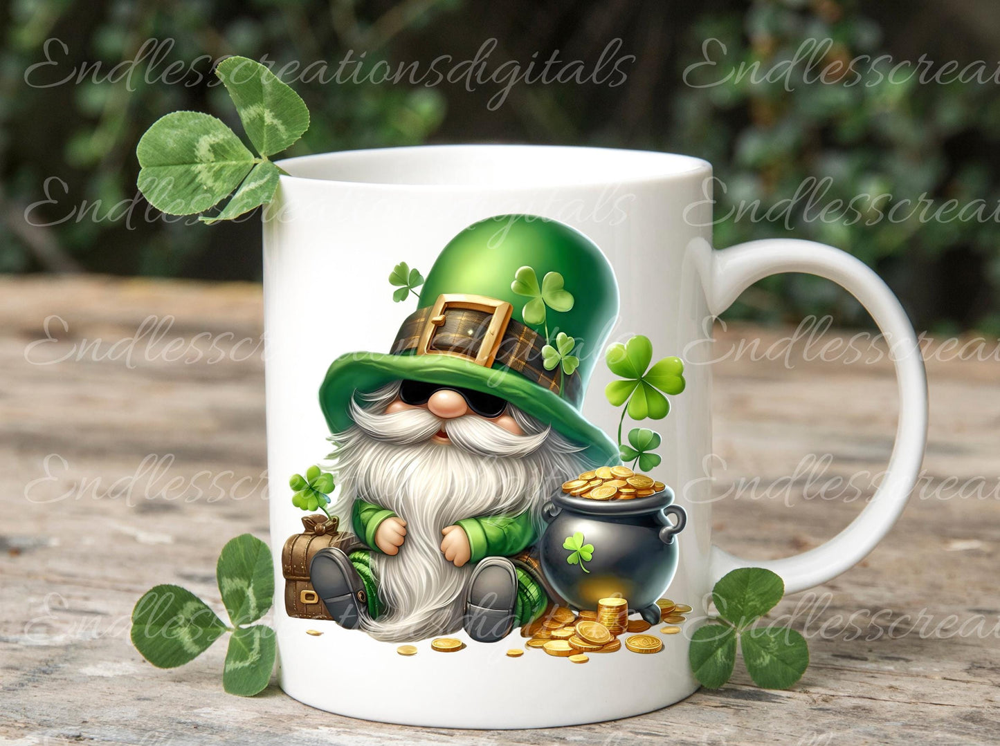 ST. PADDY'S DAY Spring  Pillow covers, tea towel mugs, plant pots etc sublimation package of 5,  300 Dpi high quality png files for download