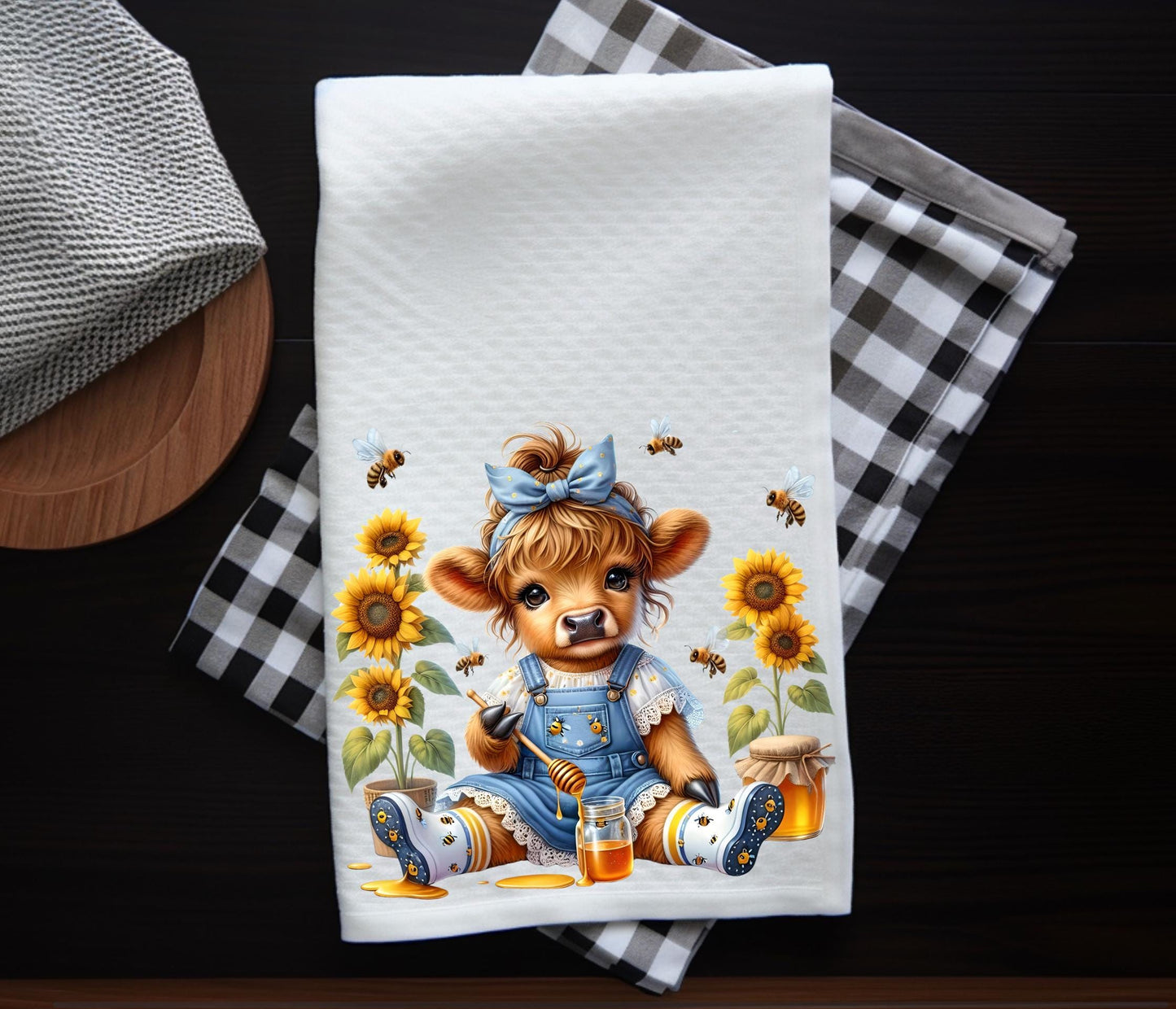 FLORAL GIRLIE HIGHLAND COW SPRING/SUMMER TRANSPARENCIES