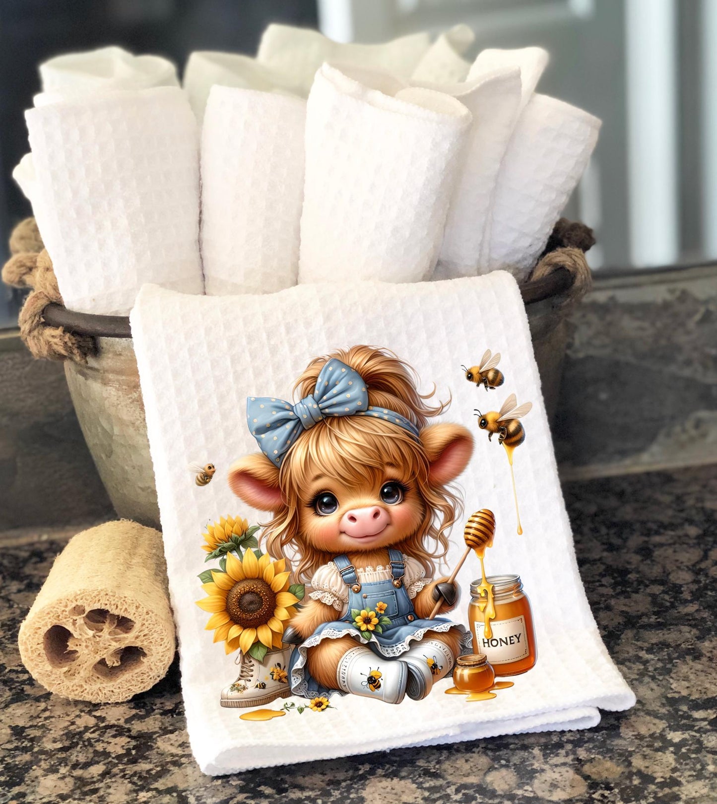 FLORAL GIRLIE HIGHLAND COW SPRING/SUMMER TRANSPARENCIES