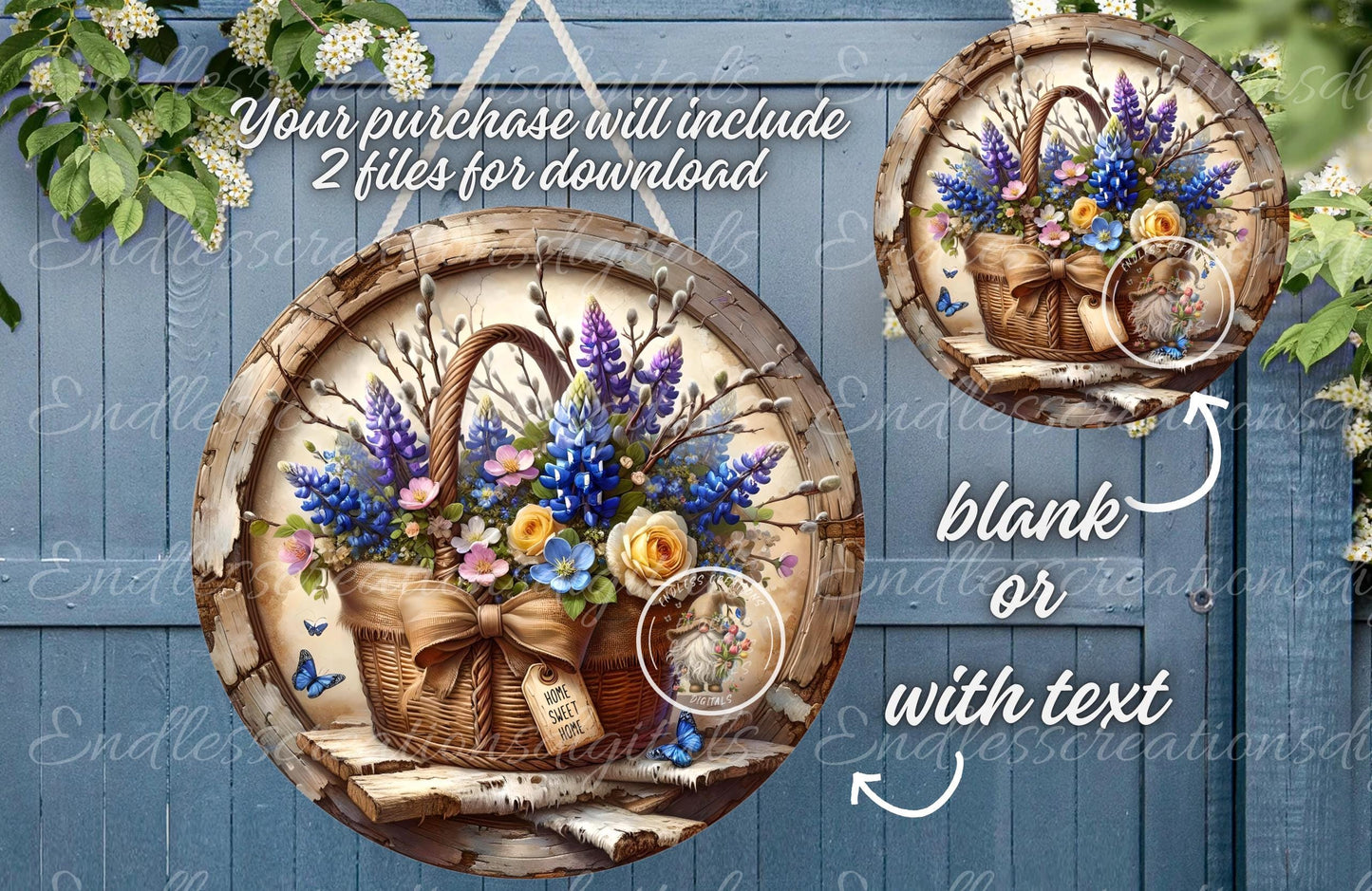 BLUEBONNETS YELLOW ROSE SPRING/SUMMER