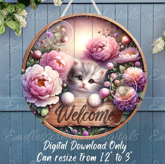 WELCOME FLORAL KITTY SPRING/SUMMER