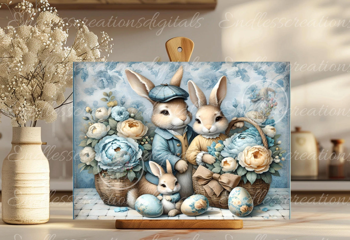 BLUE VINTAGE FAMILY Rectangle