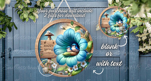 SPRING BABY BLUE Jays Floral