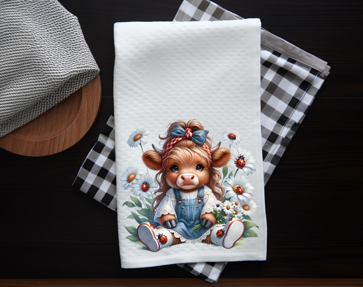 FLORAL GIRLIE HIGHLAND COW SPRING/SUMMER TRANSPARENCIES