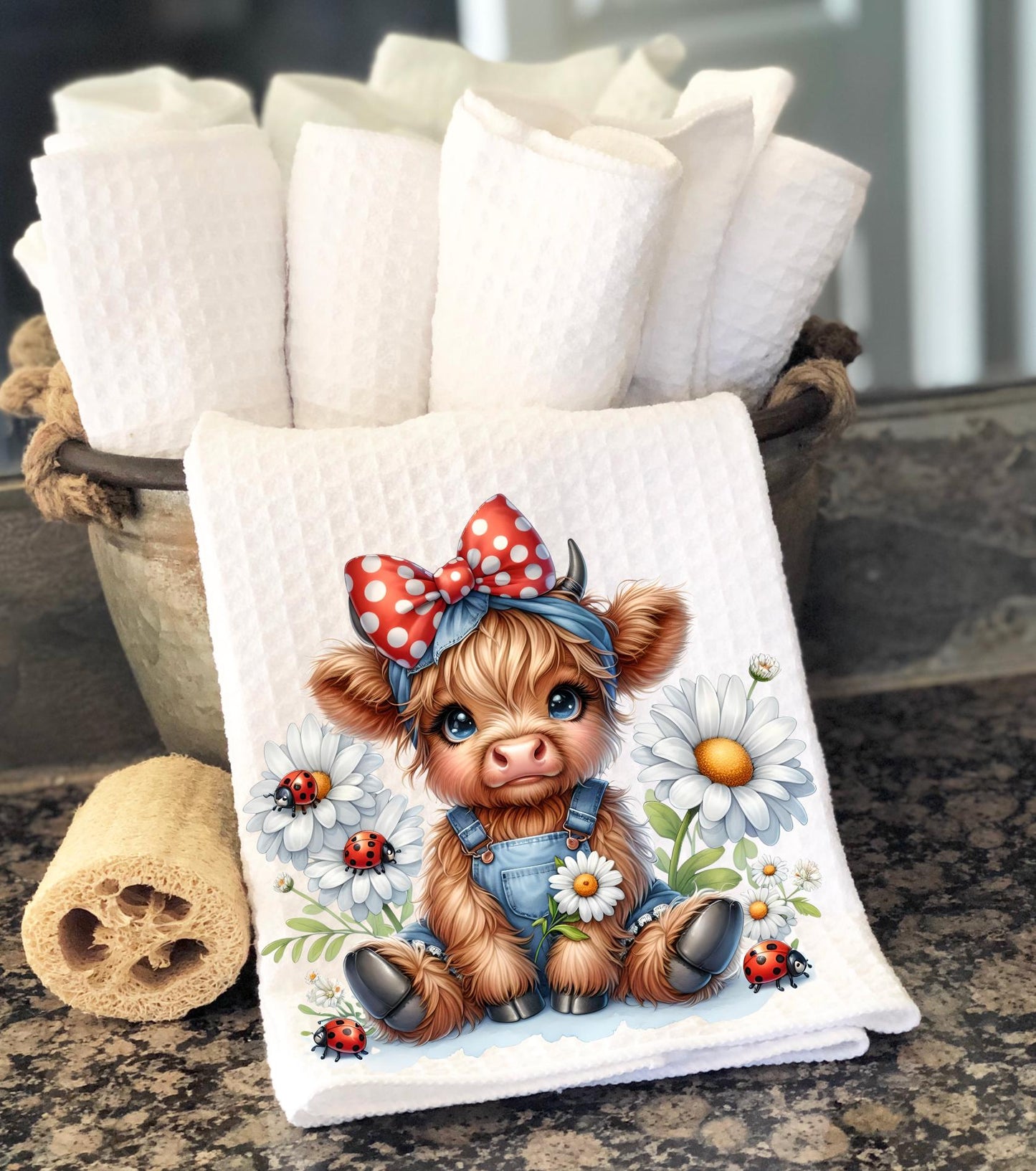 FLORAL GIRLIE HIGHLAND COW SPRING/SUMMER TRANSPARENCIES