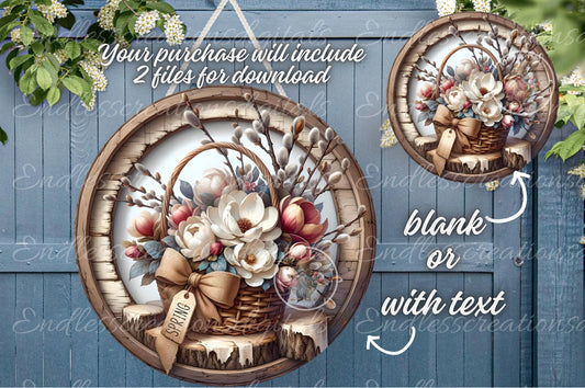 SPRING MAGNOLIA BASKET