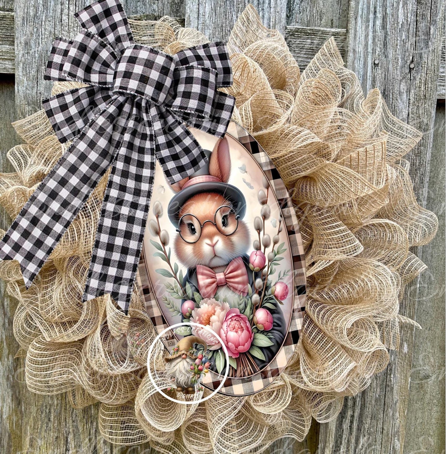 OVAL DIGITALS MR. RABBIT Spring Peonies